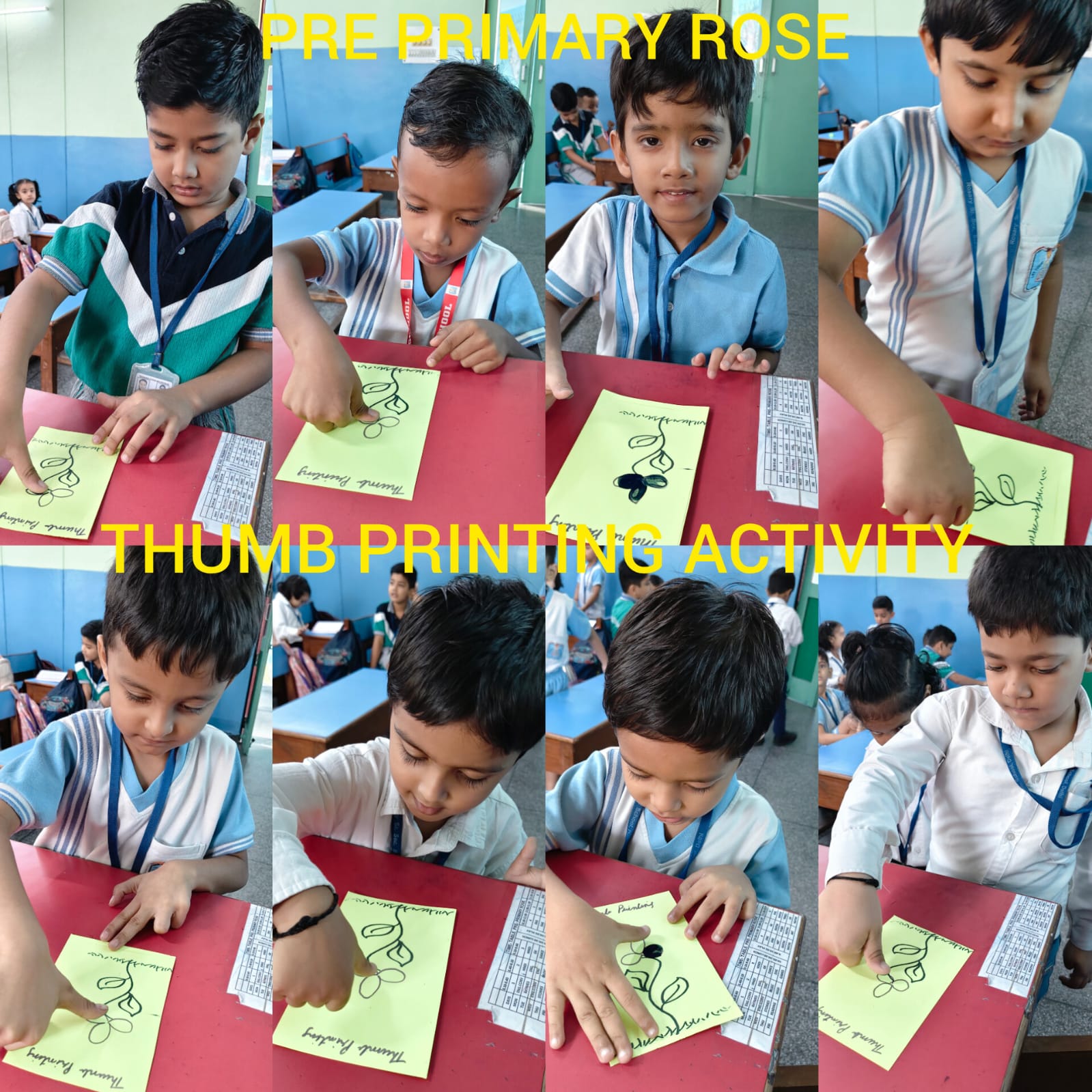 Thumb printing activity