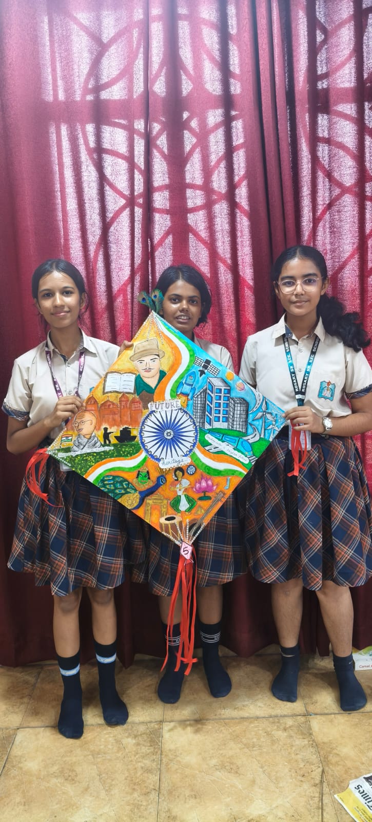 Inter house Mandala art and inter house kite making