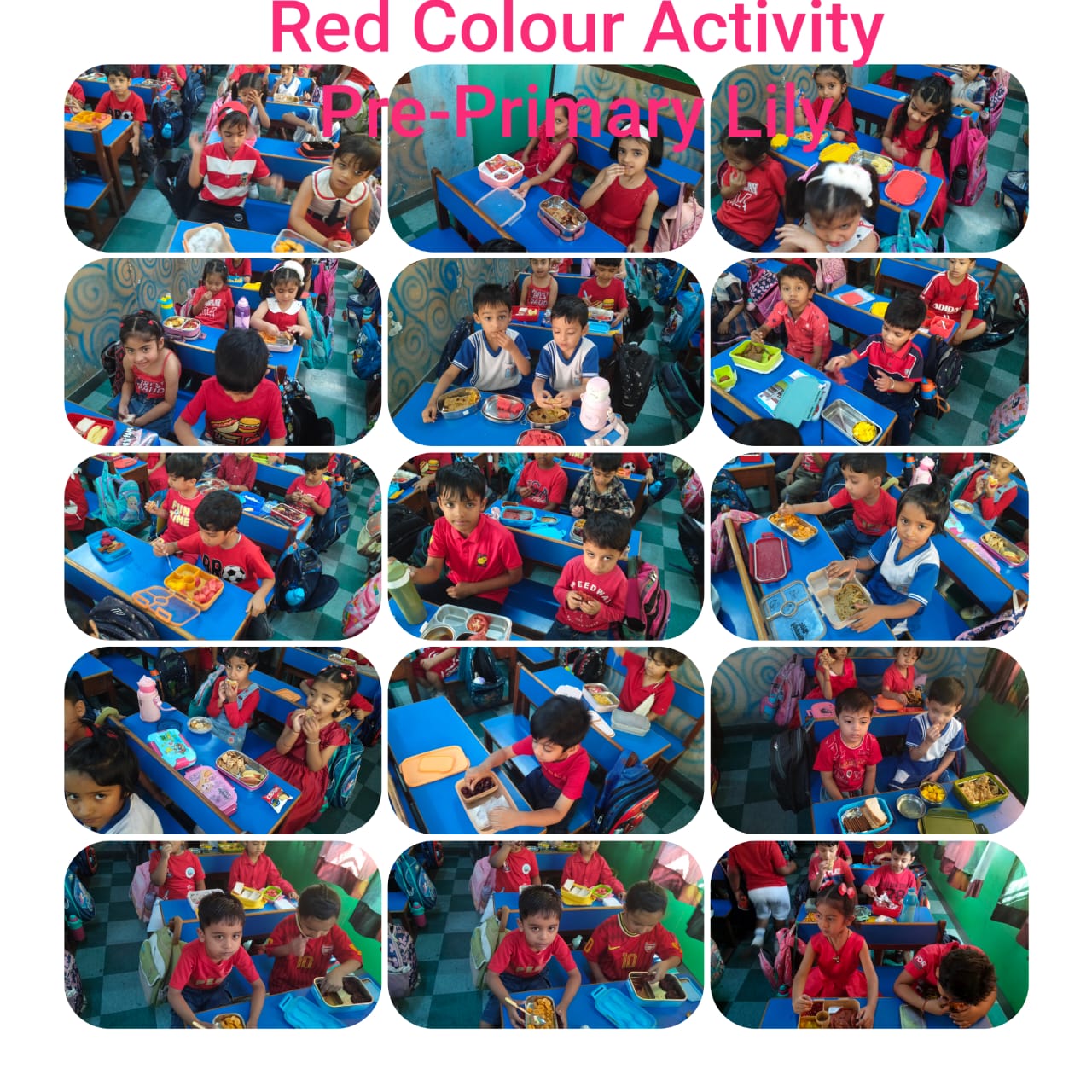 Red colour day activity
