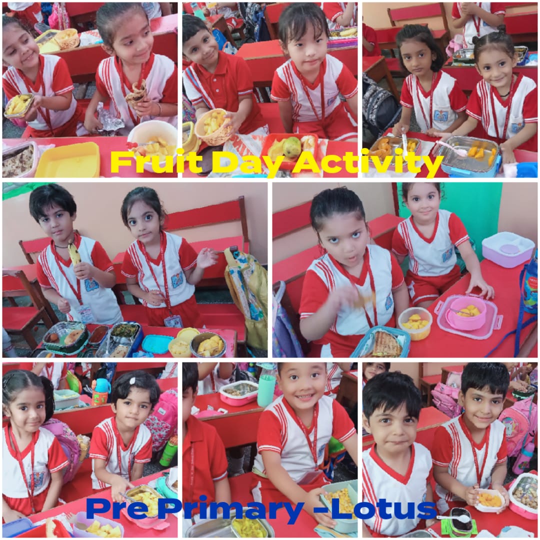 Pre primary Fruit day Activity 